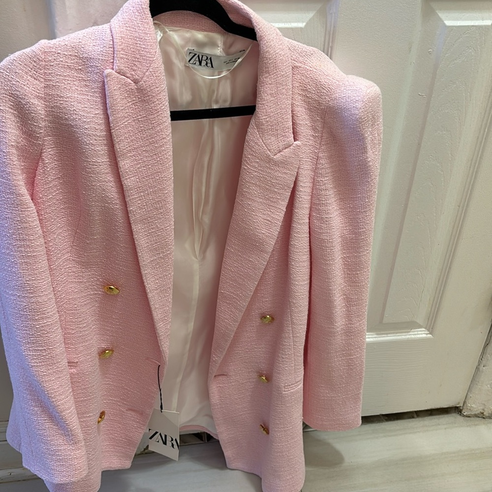 Pink Zara blazer
